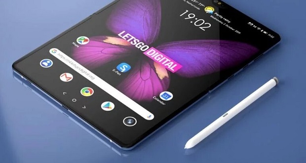 Galaxy Fold with S Pen 1 - گوشی گلکسی فولد 2 سامسونگ به نسل جدید قلم SPen مجهز می‌شود